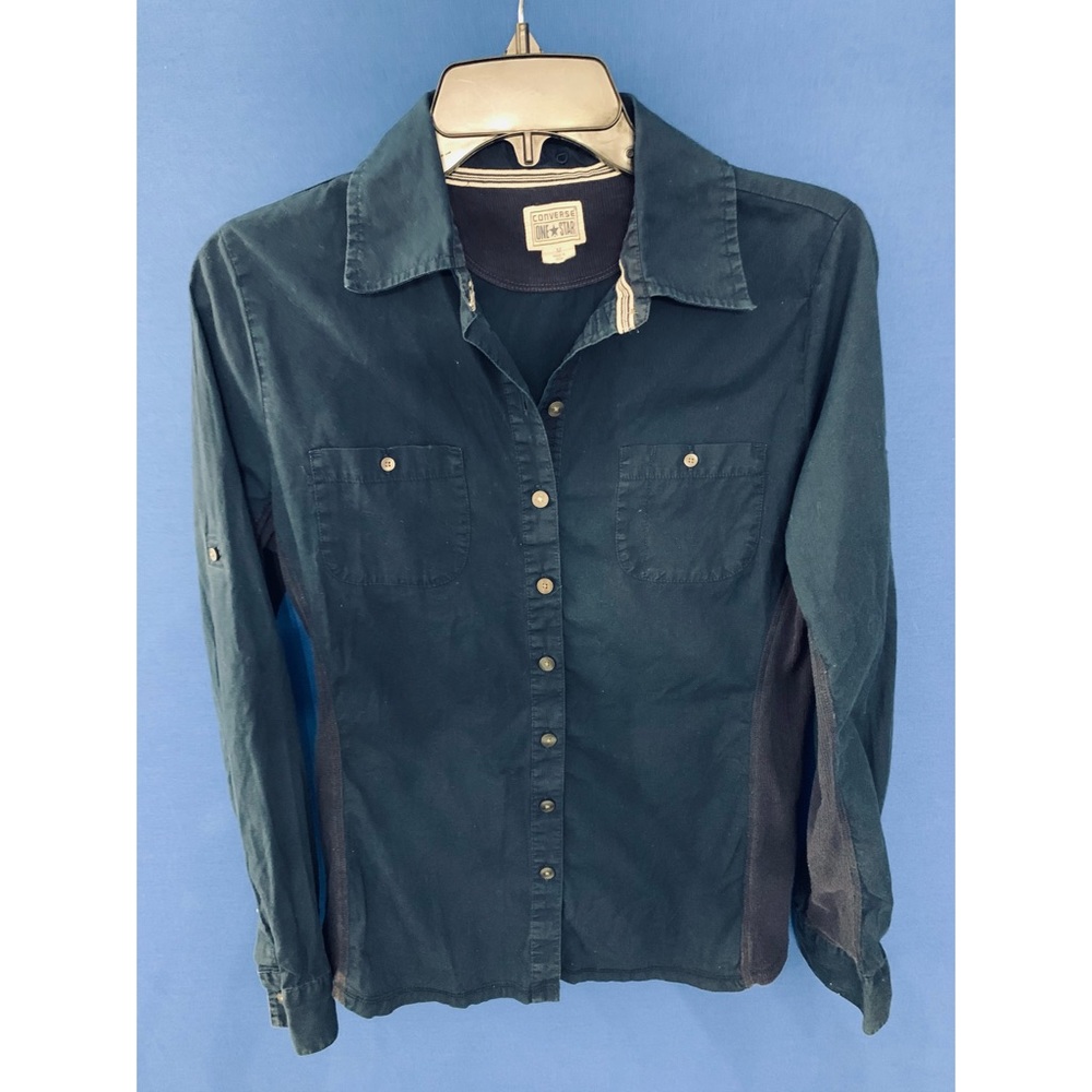 Navy blue converse long sleeve shirt